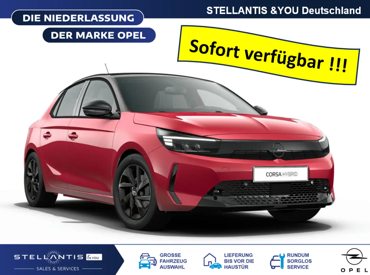 Opel Corsa AUTOMATIK SOFORT VERFÜGBAR Rot - 1