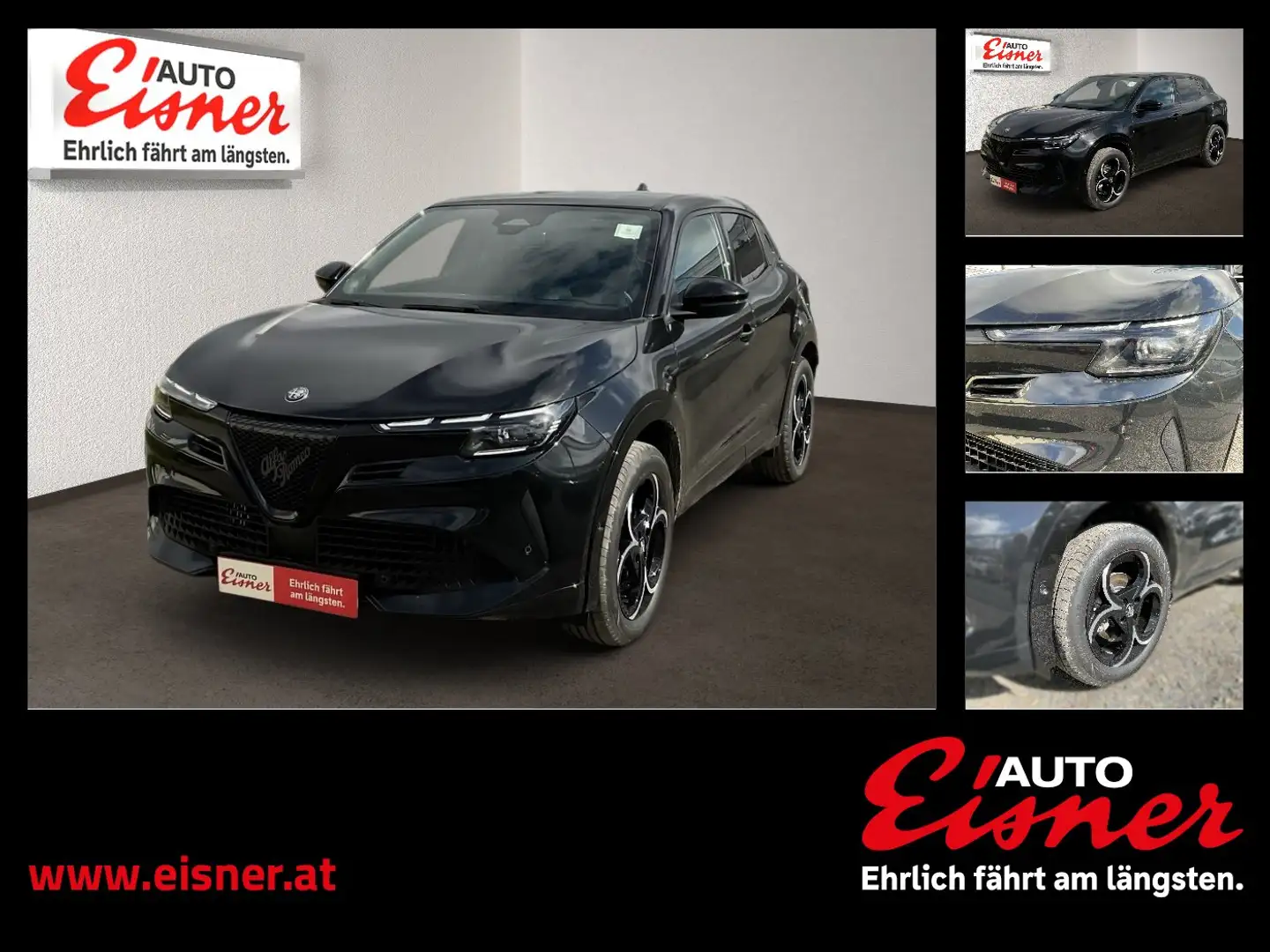 Alfa Romeo Junior 1.2 VGT Ibrida 48V- W Ti AUT Kam. KeyLess Schwarz - 1