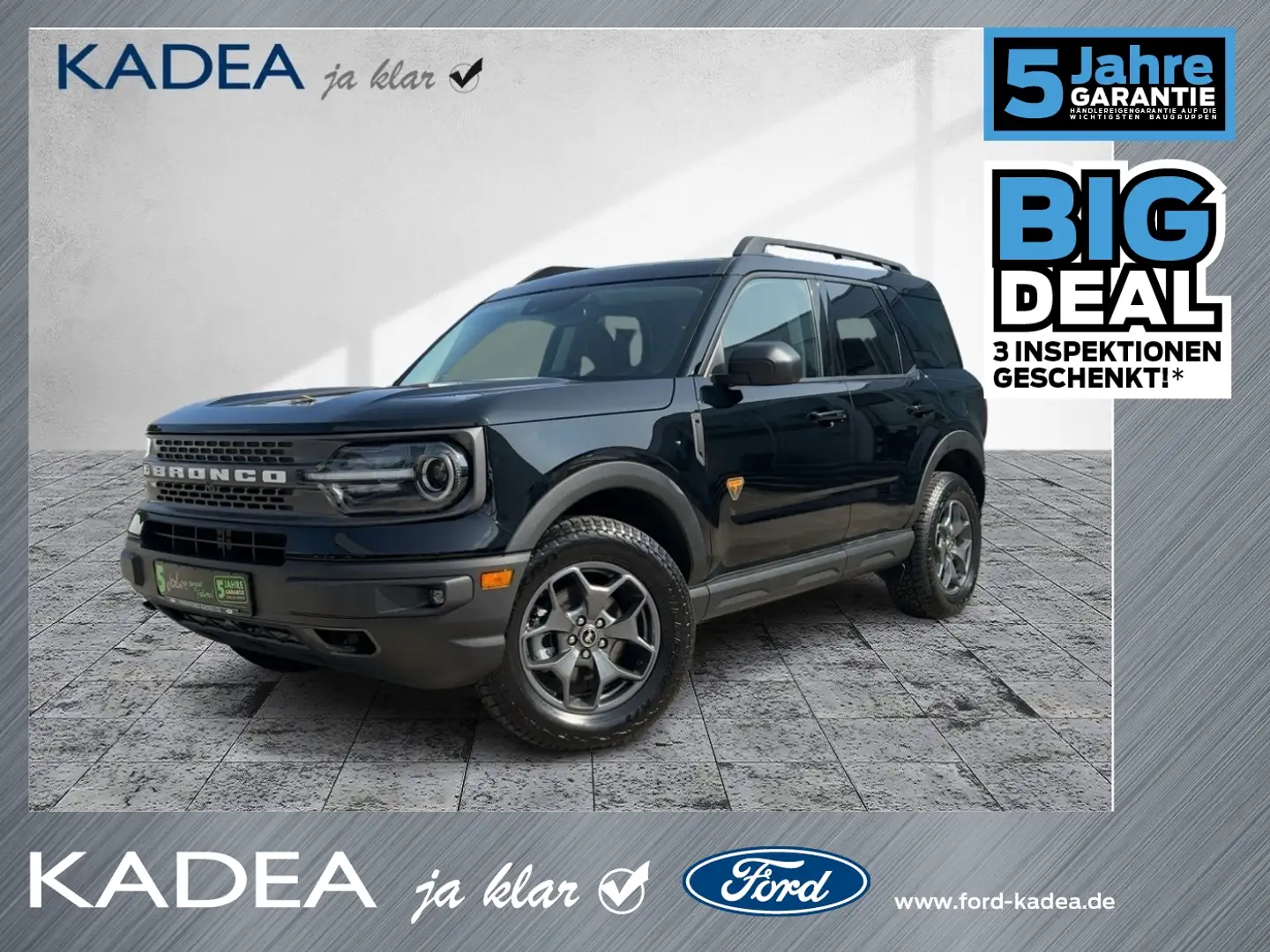 Ford Bronco Sport 5 Jahre Garantie + 3x Inspekt inkl. Fekete - 1