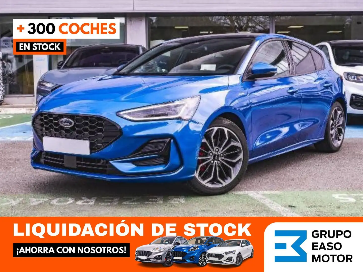 Ford Focus 1.0 Ecoboost MHEV ST-Line X 125 Blau - 1