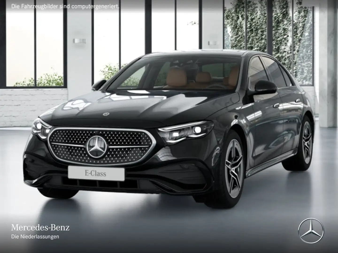 Mercedes-Benz E 220 d Edition AMG-Line Fahrass 360° Pano Distr. Schwarz - 2