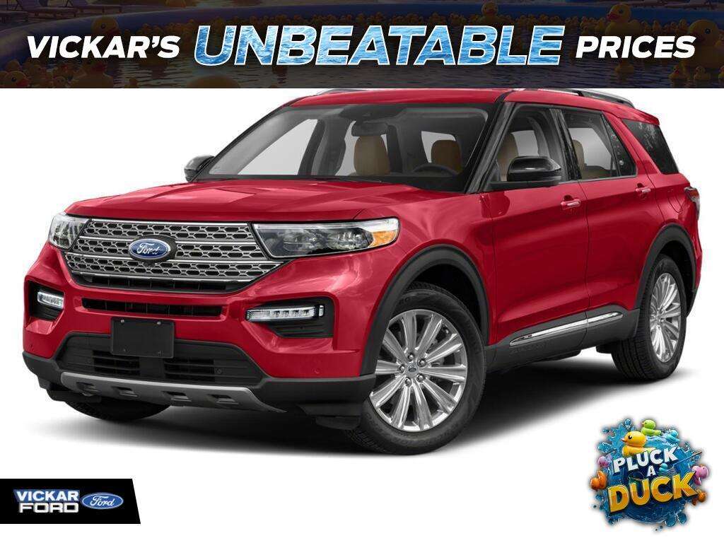 Red 2021 Ford Explorer SUV / Crossover All-Wheel Drive Automatic