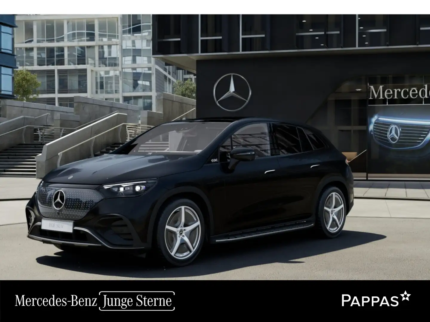 Mercedes-Benz EQE SUV EQE 350 4MATIC SUV LED Pano Wide Cam AHK Totw Zwart - 1