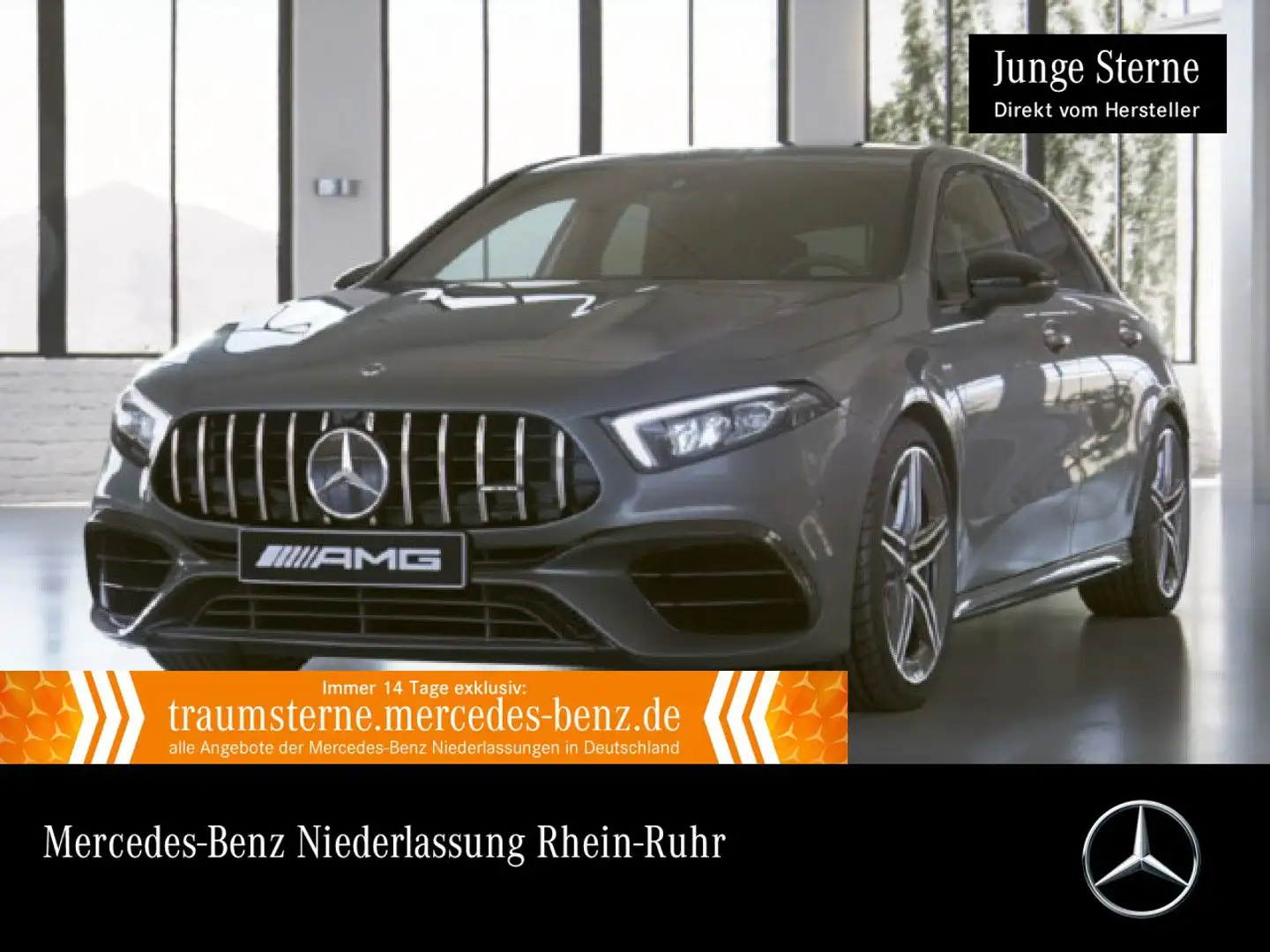 Mercedes-Benz A 45 AMG A 45 S 4M Kompakt DRIVERS+LED+BURMESTER+KAMERA+19" Grau - 1