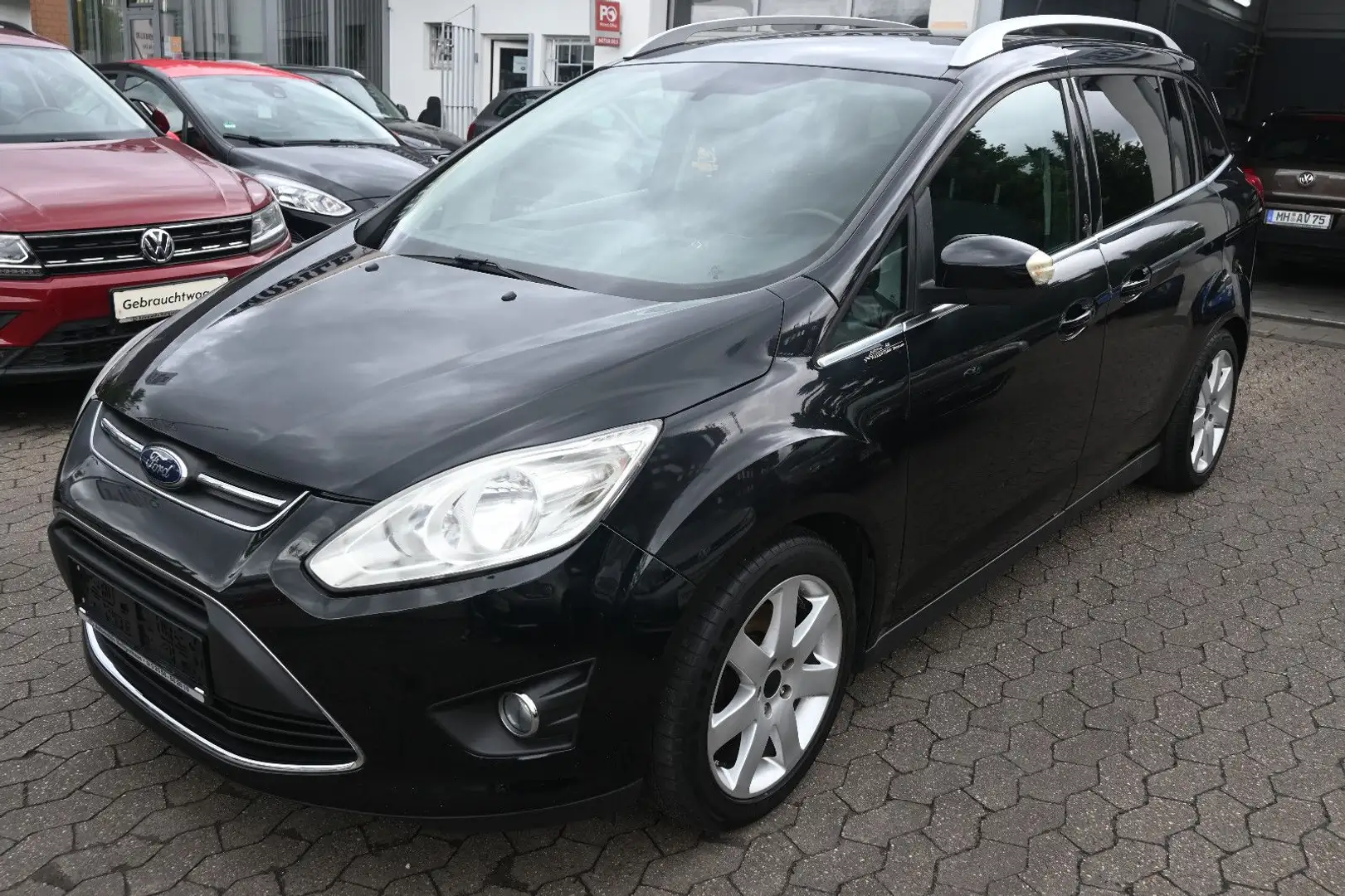 Ford Grand C-Max Champions*7-Sitzer*Cam*2xSchiebetür Schwarz - 1