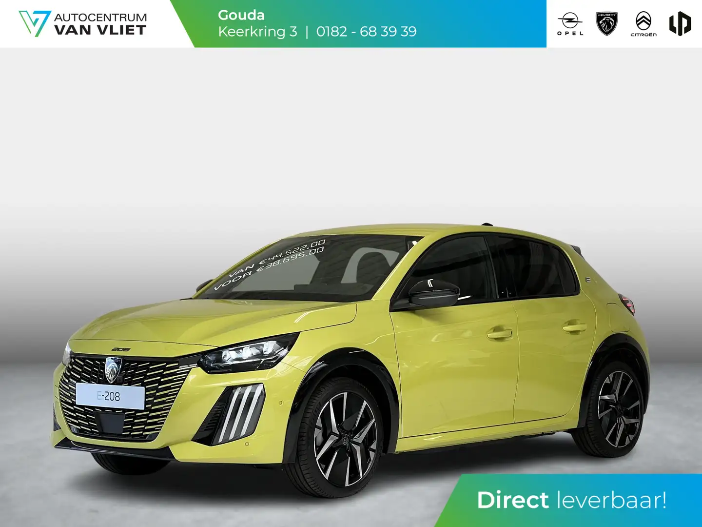 Peugeot e-208 EV GT 51 kWh | Long range | Stoelverwarming & Mass Jaune - 1