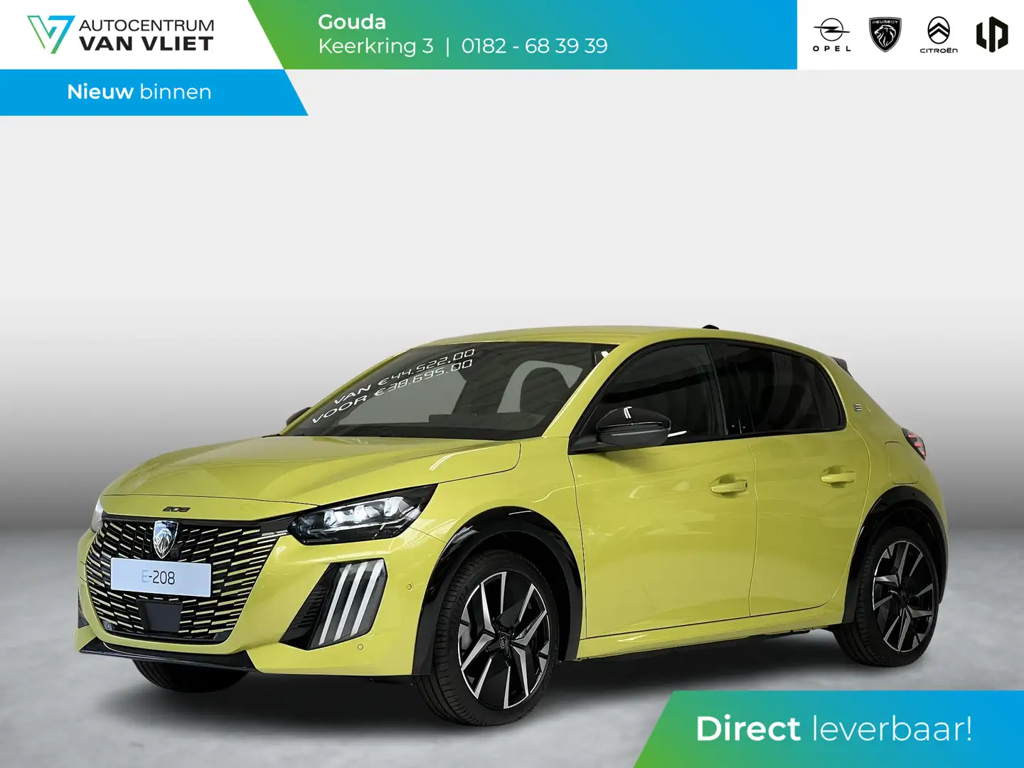 Peugeot e-208 EV GT 51 kWh | Long range | Stoelverwarming & Mass Galben - 1
