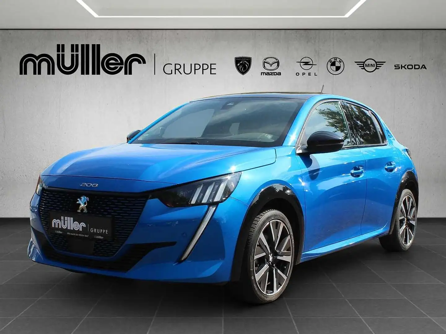 Peugeot 208 Elektromotor 136 Allure inkl. GT-Line Blue - 1