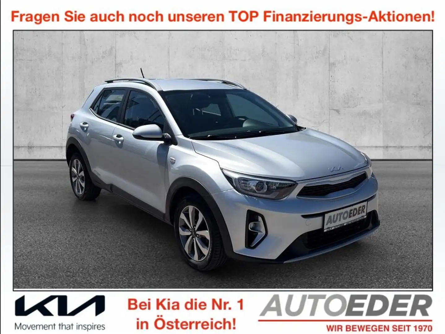 Kia Stonic 1,0 TGDI GPF ISG OE21-Edition Silber - 1