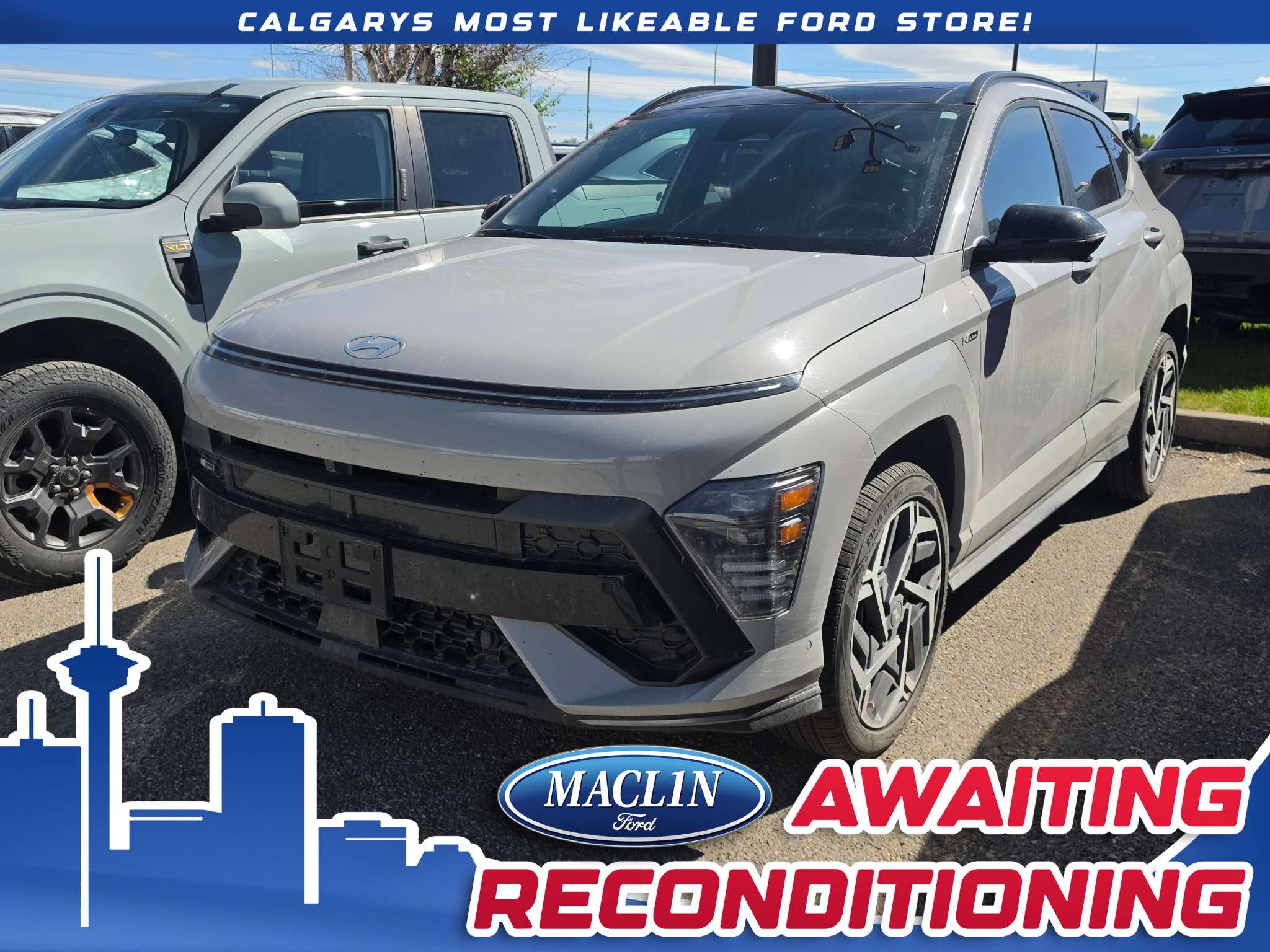 Gray 2024 Hyundai Kona SUV / Crossover 8-Speed Automatic