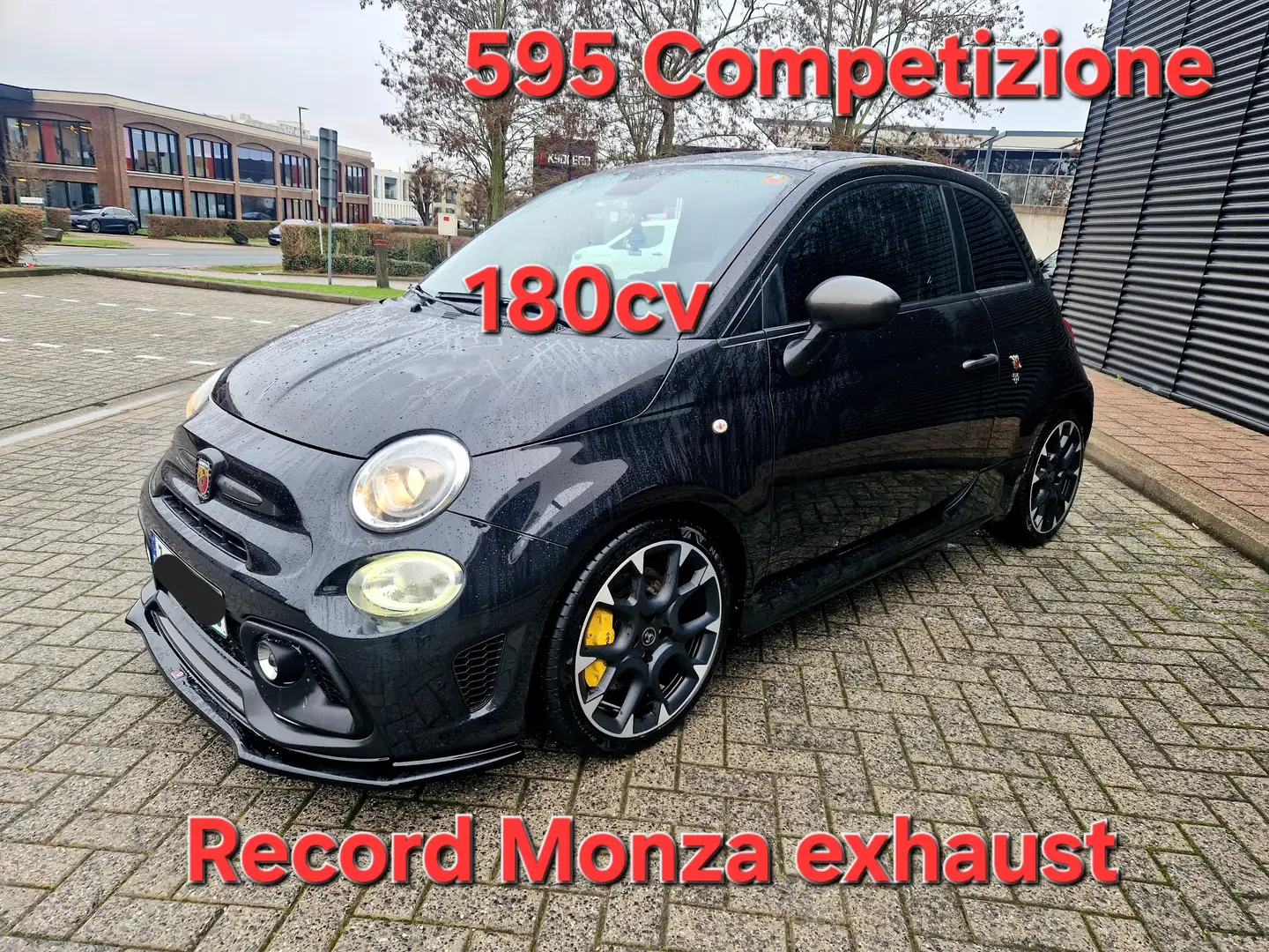 Fiat 500 Abarth 595 Competizione 180cv exhaust record monza Noir - 1