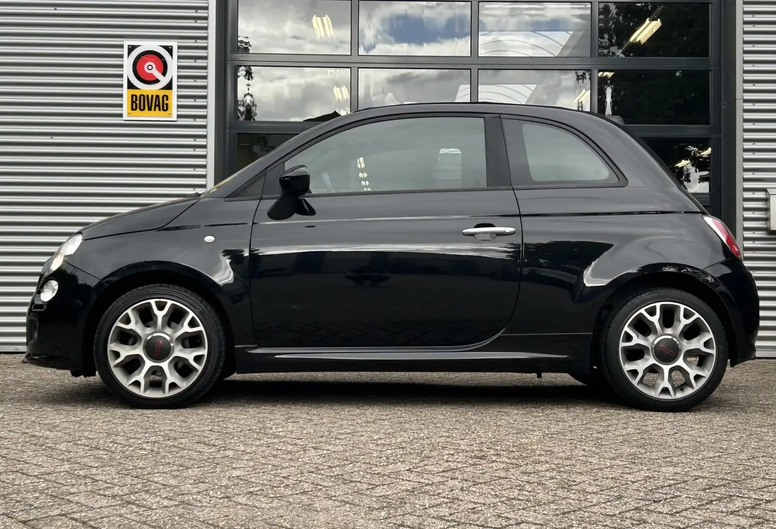 Fiat 500C 0.9 TwinAir 500S l Airco l Lichtmetaal l Half Lede Nero - 2