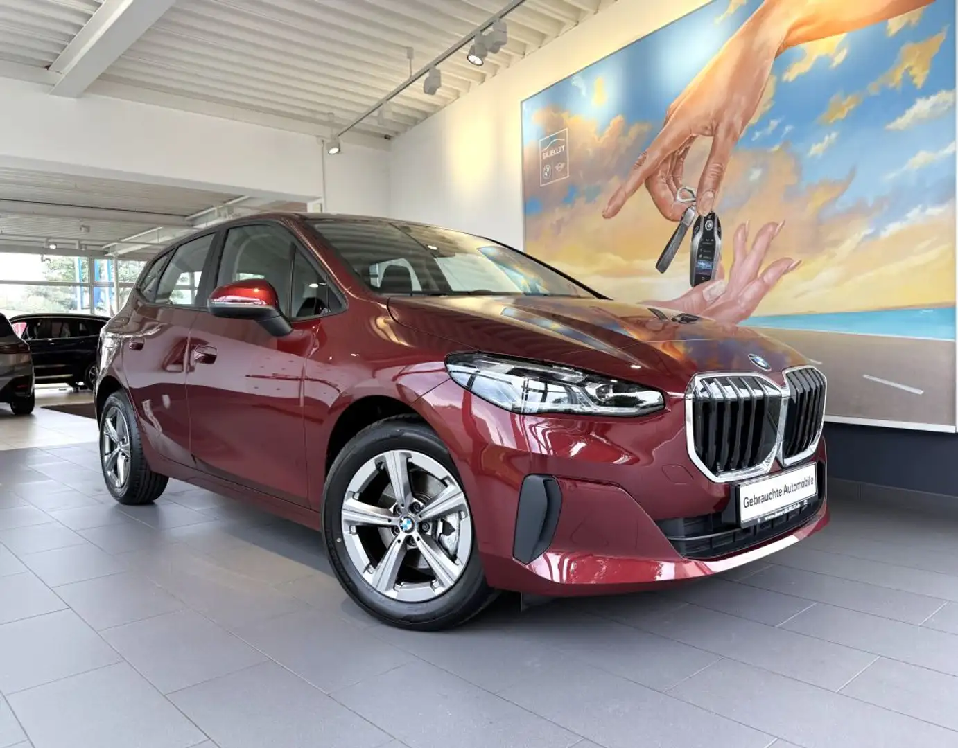 BMW 218 i Active Tourer Aut. KAM+NAVI+TEMP+SITZH+SPUR Rot - 2