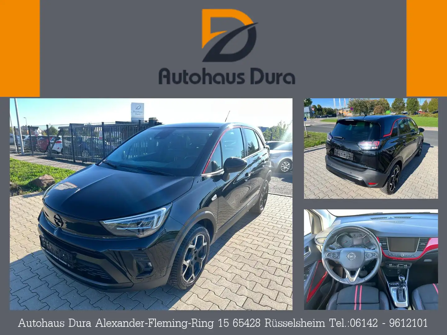 Opel Crossland 1.2 Turbo GS Line Aut. Navi+Led+Kamera Schwarz - 1
