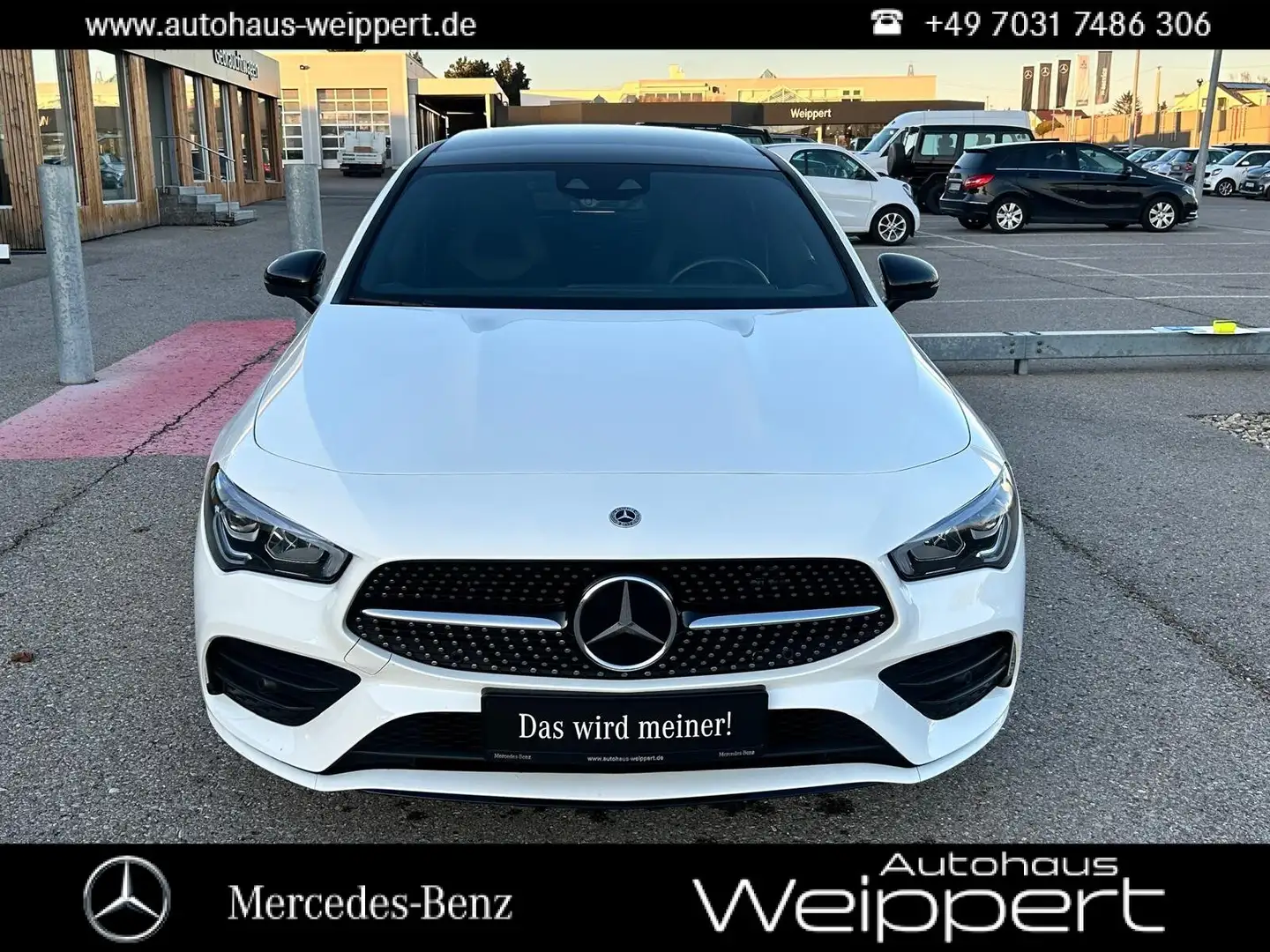 Mercedes-Benz CLA 250 CLA250e SB MBUX DIS PANO AMBI NIGHT 19" AMG LINE Weiß - 1