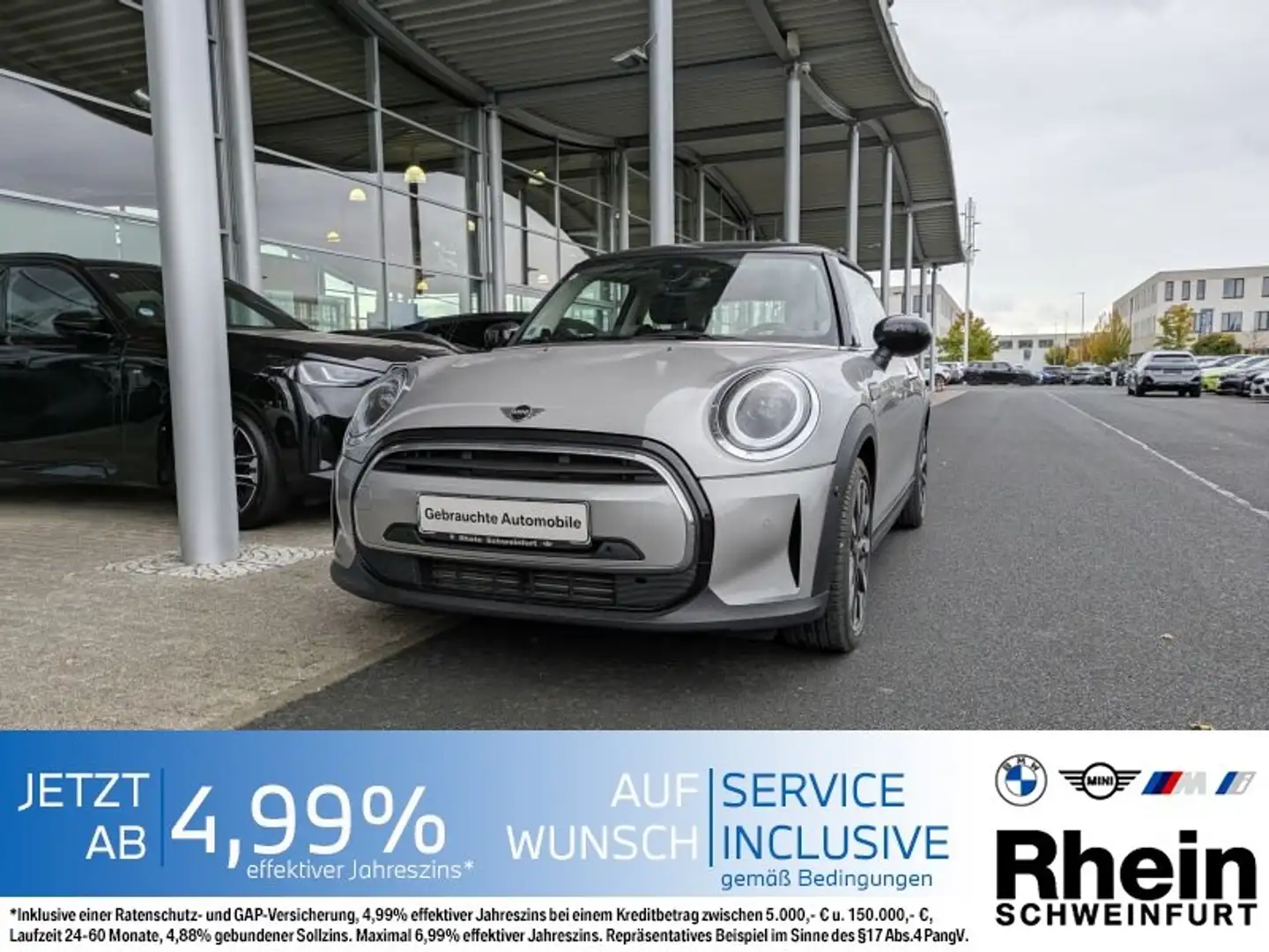 MINI Cooper 3-Türer Navi. Glasdach. Leder. Kamera. Silber - 1
