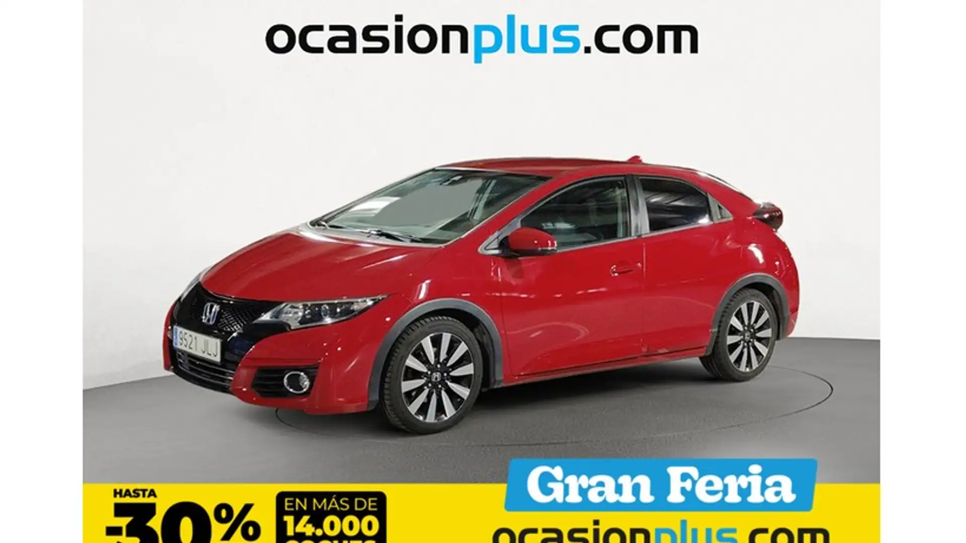Honda Civic 1.6 i-DTEC Elegance Rojo - 1