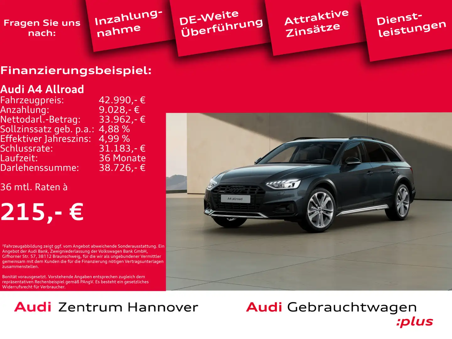 Audi A4 allroad A4 allroad 40 TDI qu. Standh. Pano Head-Up AHK Grau - 2
