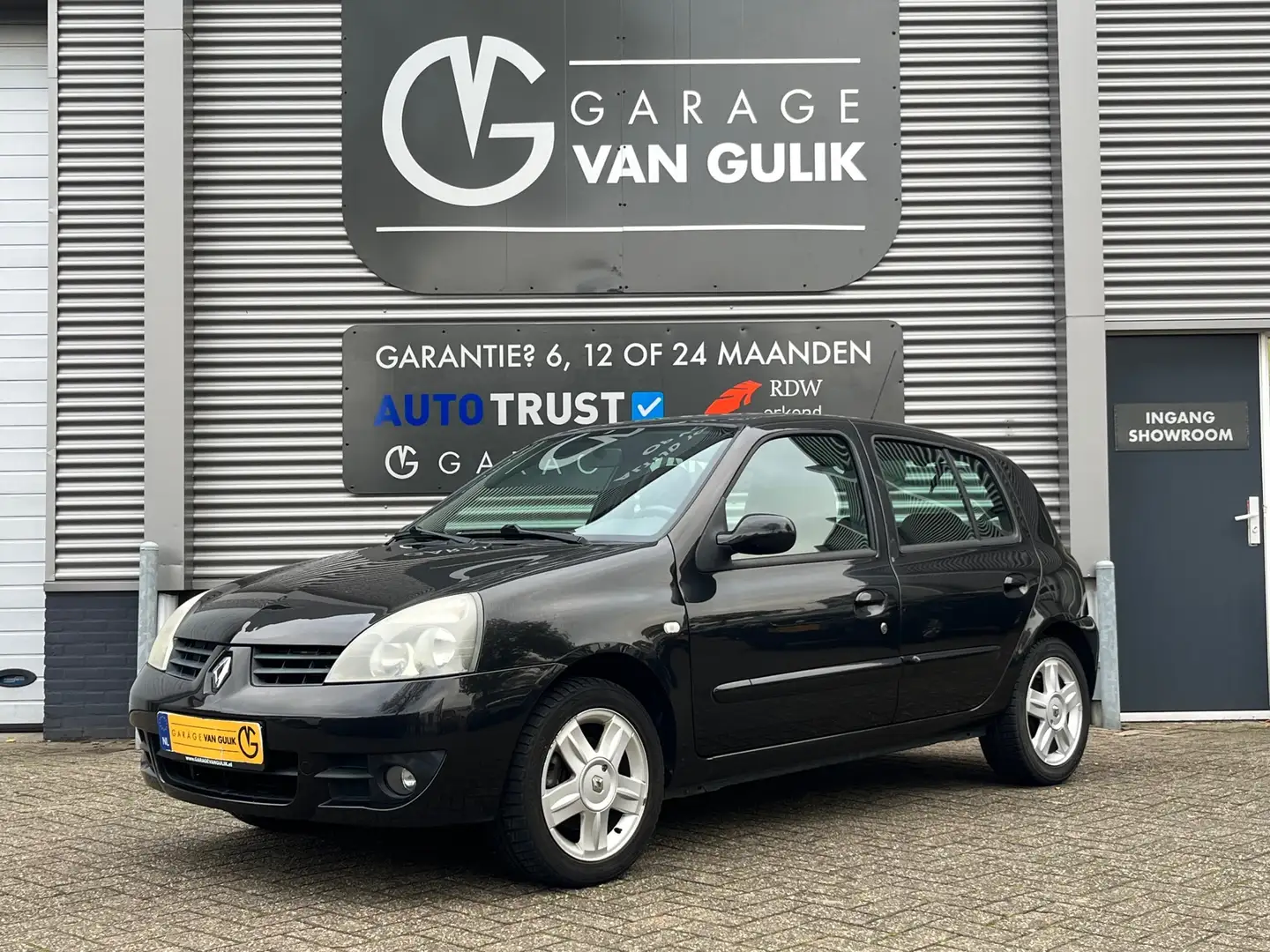 Renault Clio 1.4-16V Campus 98PK Clima,Isofix,Radio/Cd-Speler,L Zwart - 1