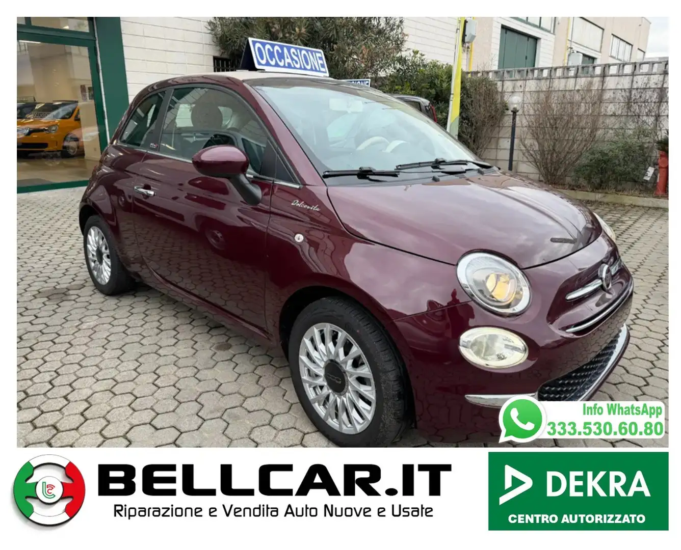 Fiat 500C 500C 1.0 hybrid Dolcevita 70cv Lilla - 1