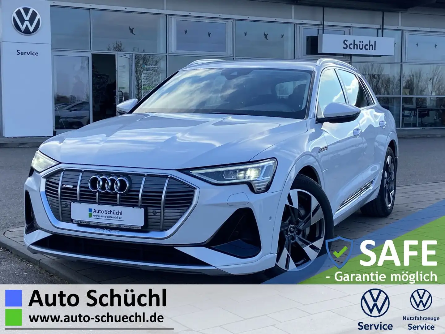 Audi e-tron 50 quattro S-LINE 20"+STANDKLIMA+NAVI+EL. Weiß - 1