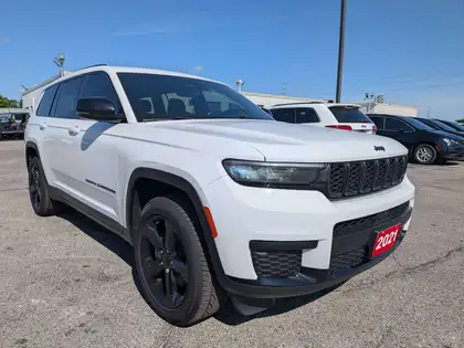 Bright White 2021 Jeep Grand Cherokee L SUV / Crossover Four-Wheel Drive 8-Speed Automatic