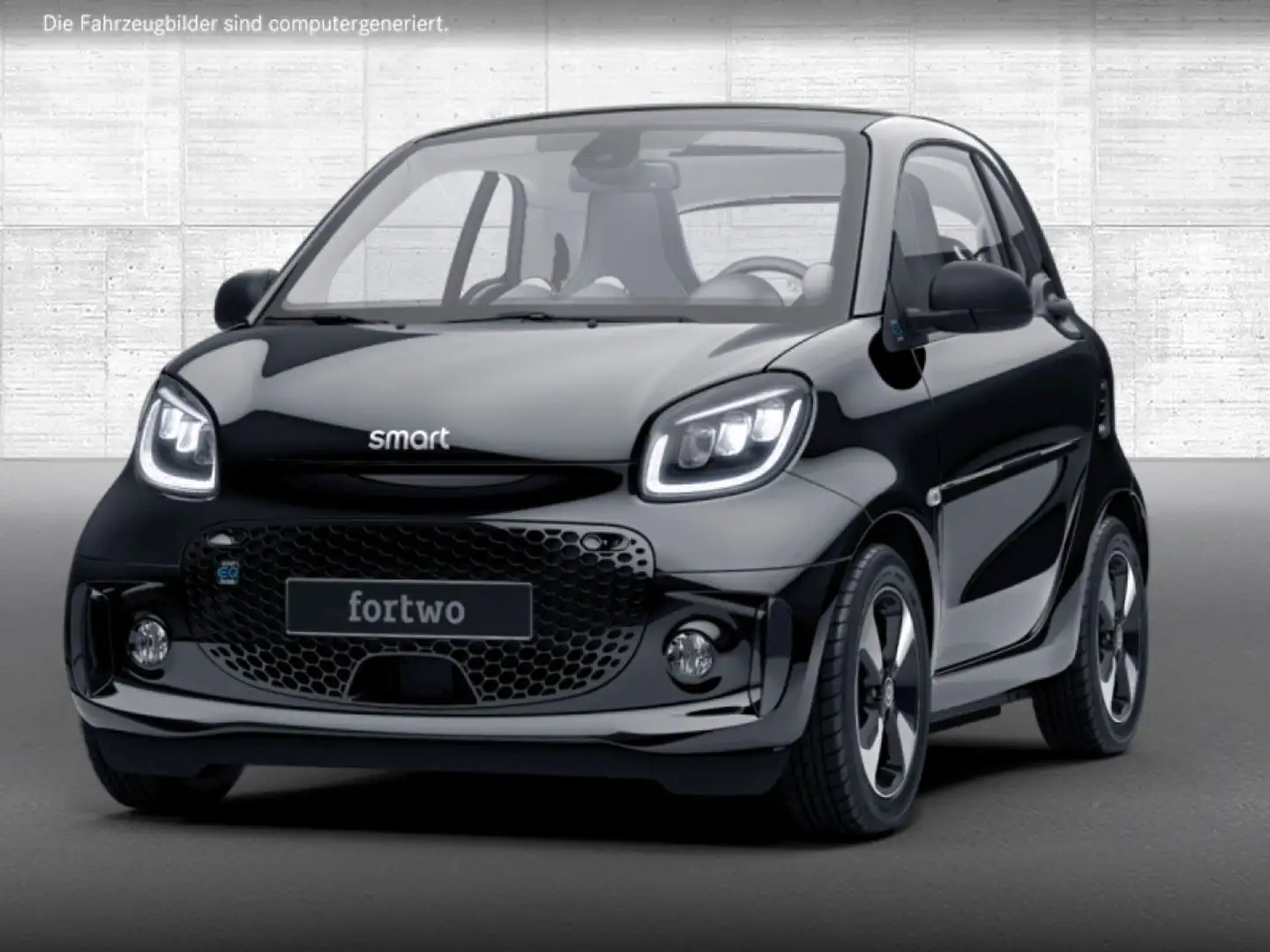 smart forTwo EQ 60kWed passion SHZ Pano PDC+Kamera Klima Schwarz - 2