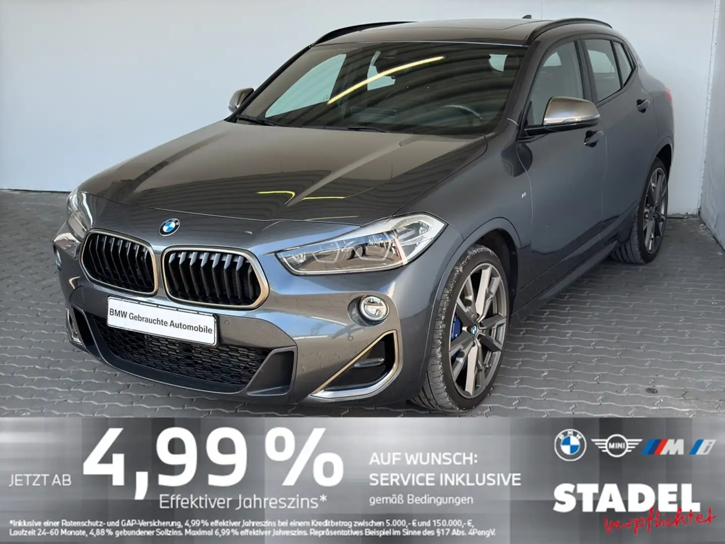 BMW X2 M35i LED.Navi+.HuD.Pano.ParkAs.HuD.HiFi.Sitzh Grau - 2