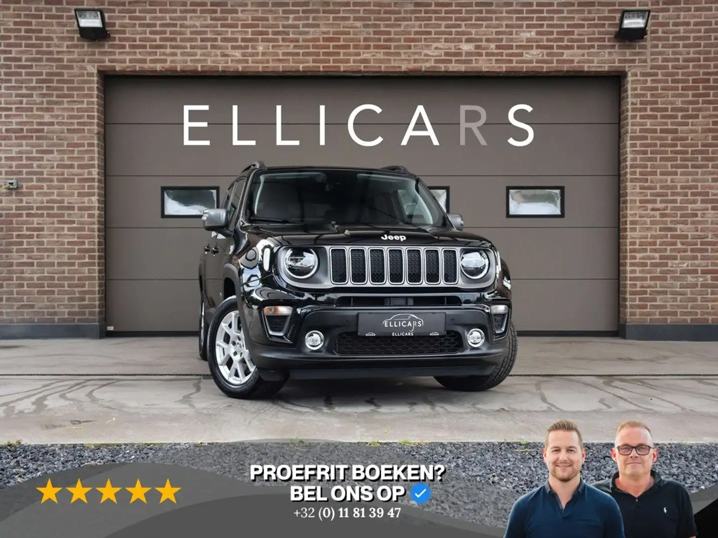 Jeep Renegade PHEV 1.3 T4 AWD / CARPLAY / GPS / LED / DAB / ACC Zwart - 1