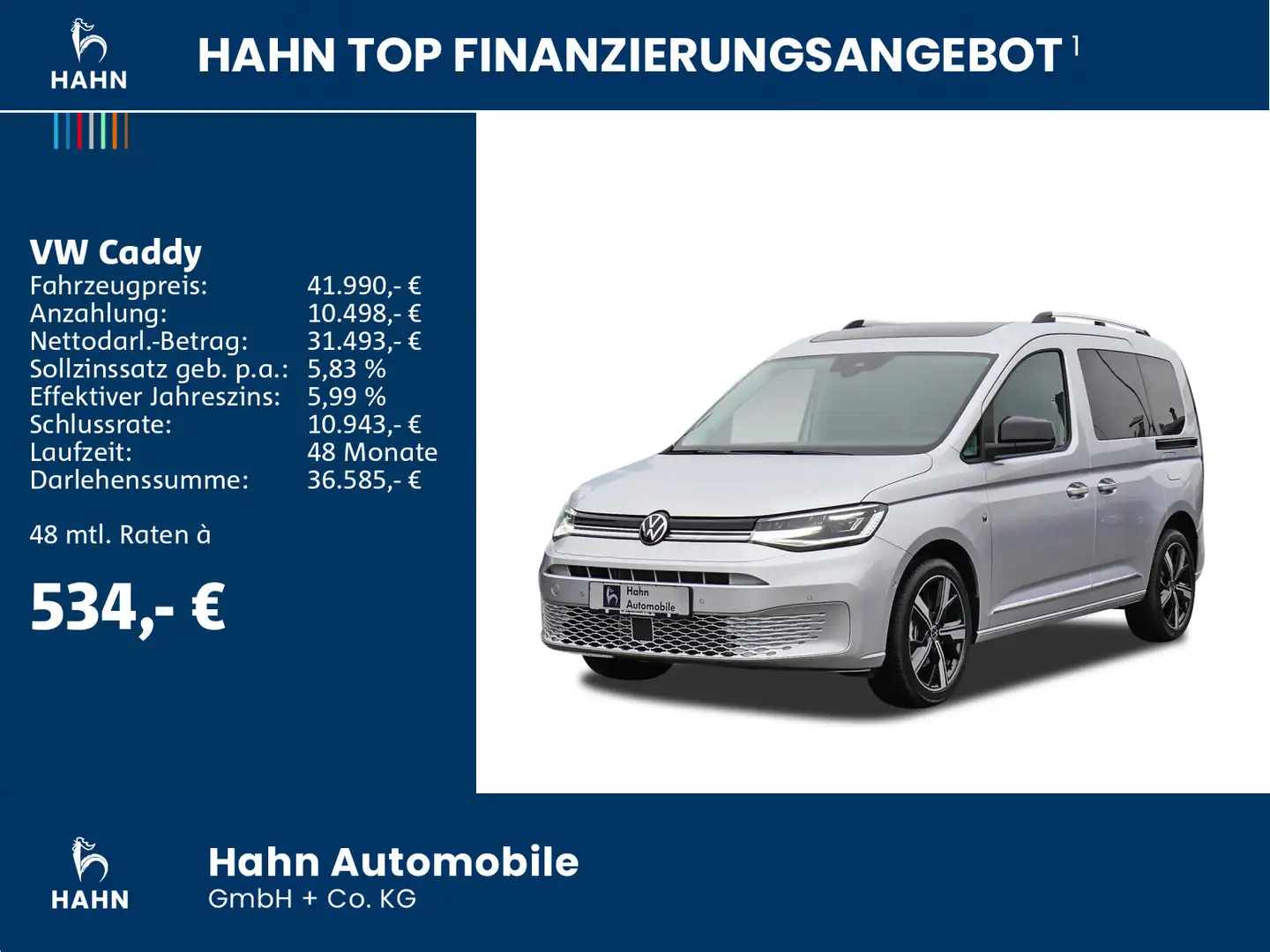 Volkswagen Caddy Style 1,5TSI 85kW DSG NAVI LED STANDHZ PAN Zilver - 2