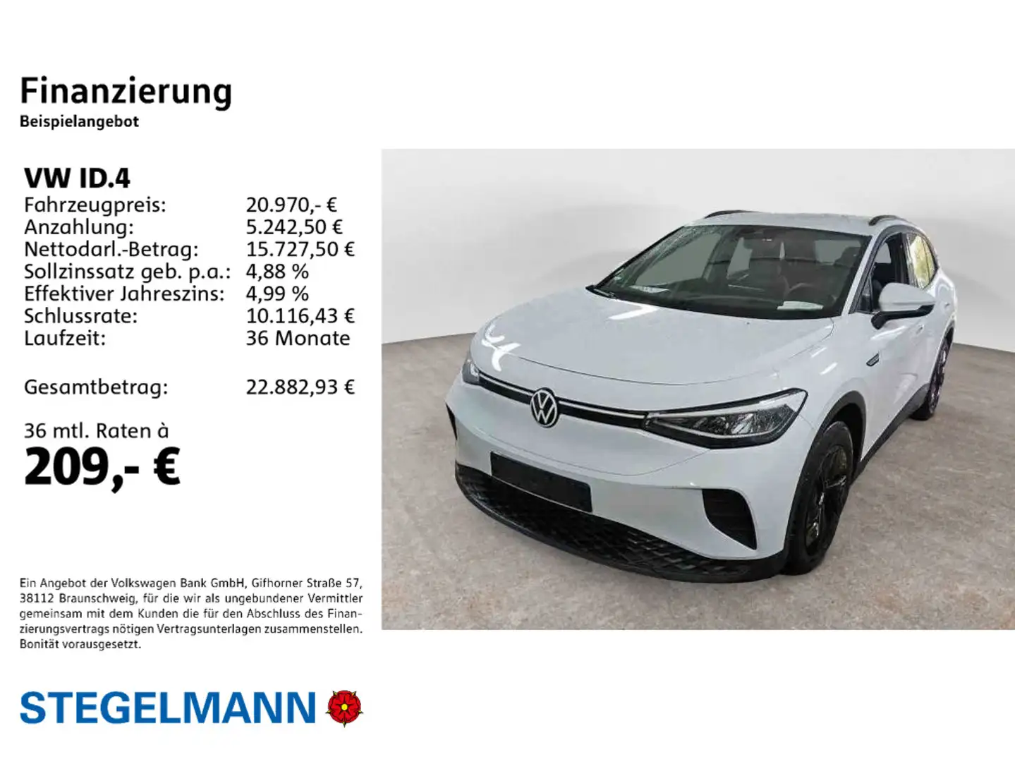 Volkswagen ID.4 Pure 125kW/52kWh *LED*Navi* Weiß - 2