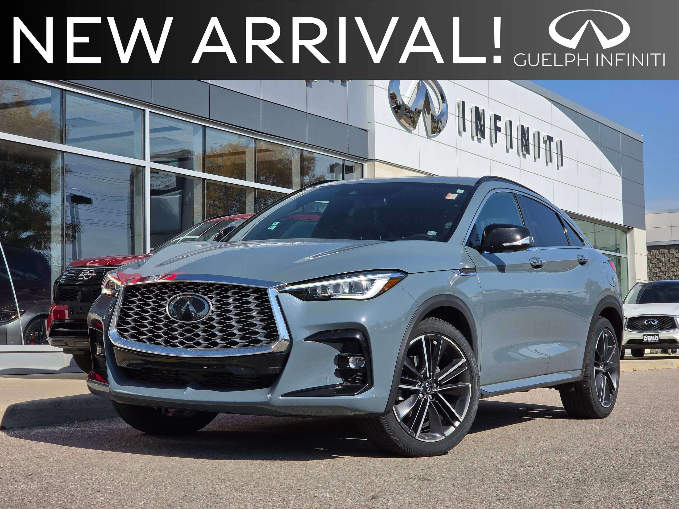 Gray 2022 INFINITI QX55 SUV / Crossover All-Wheel Drive Automatic