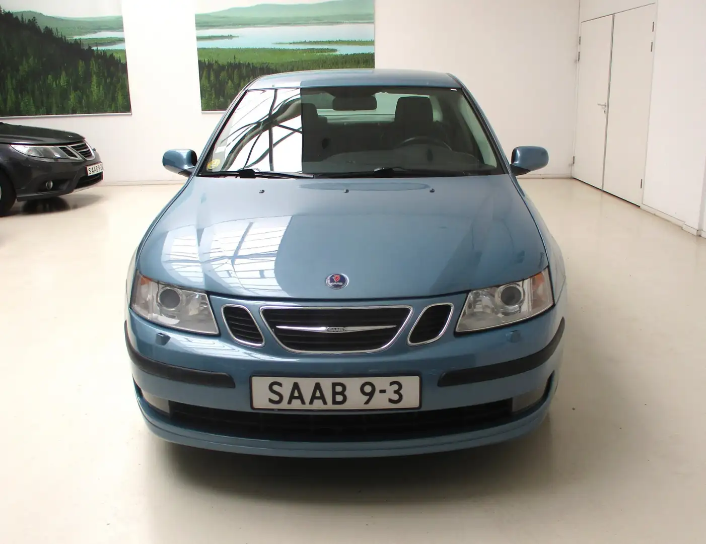 Saab 9-3 1.9 TiD Vector Aut | Ice Blue Met | Premium Leder Blauw - 2