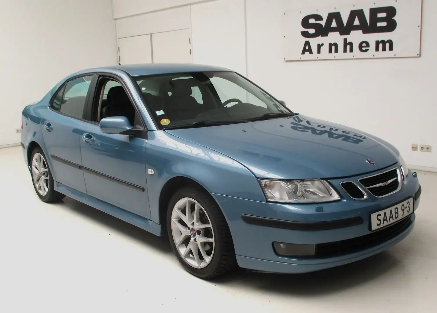 Saab 9-3 1.9 TiD Vector Aut | Ice Blue Met | Premium Leder Blauw - 1