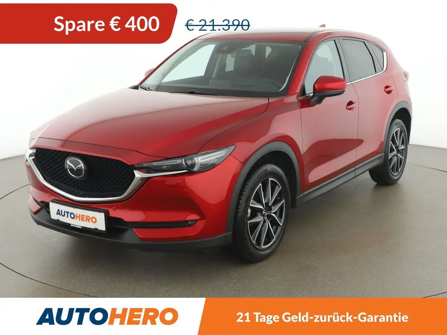 Mazda CX-5 2.2 Turbodiesel Revolution Top AWD Aut. *LED*HUD* Rood - 1