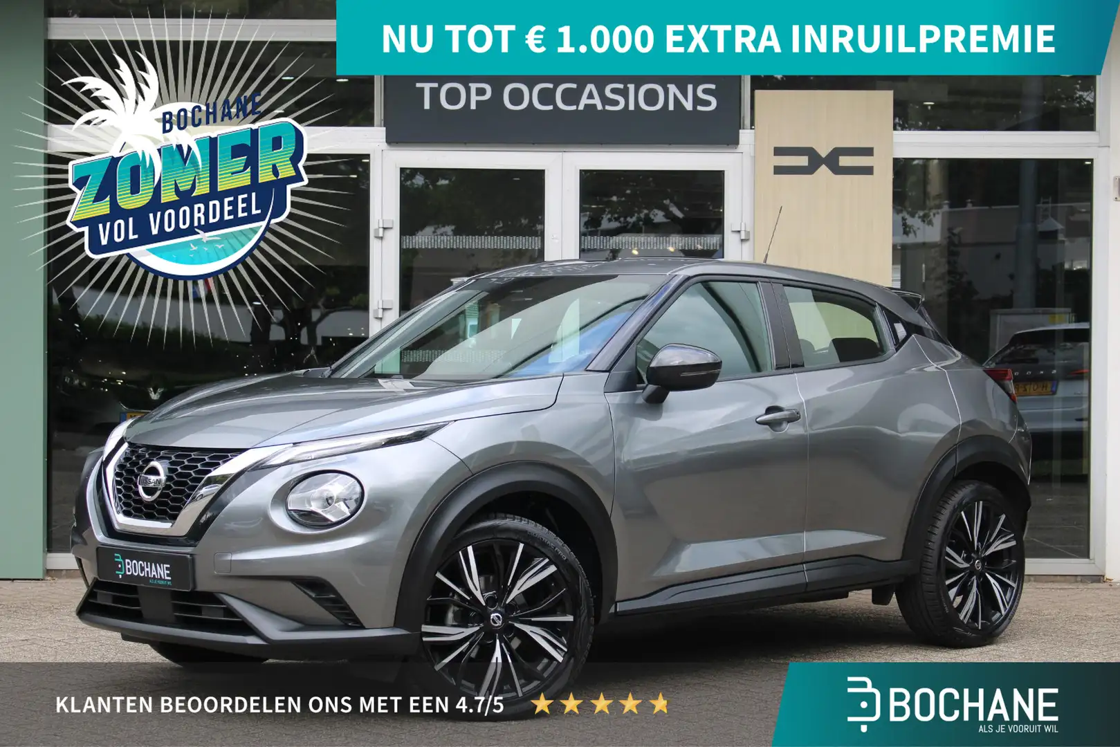 Nissan Juke 1.0 DIG-T Acenta Automaat | Achterruitrij camera | Grijs - 1
