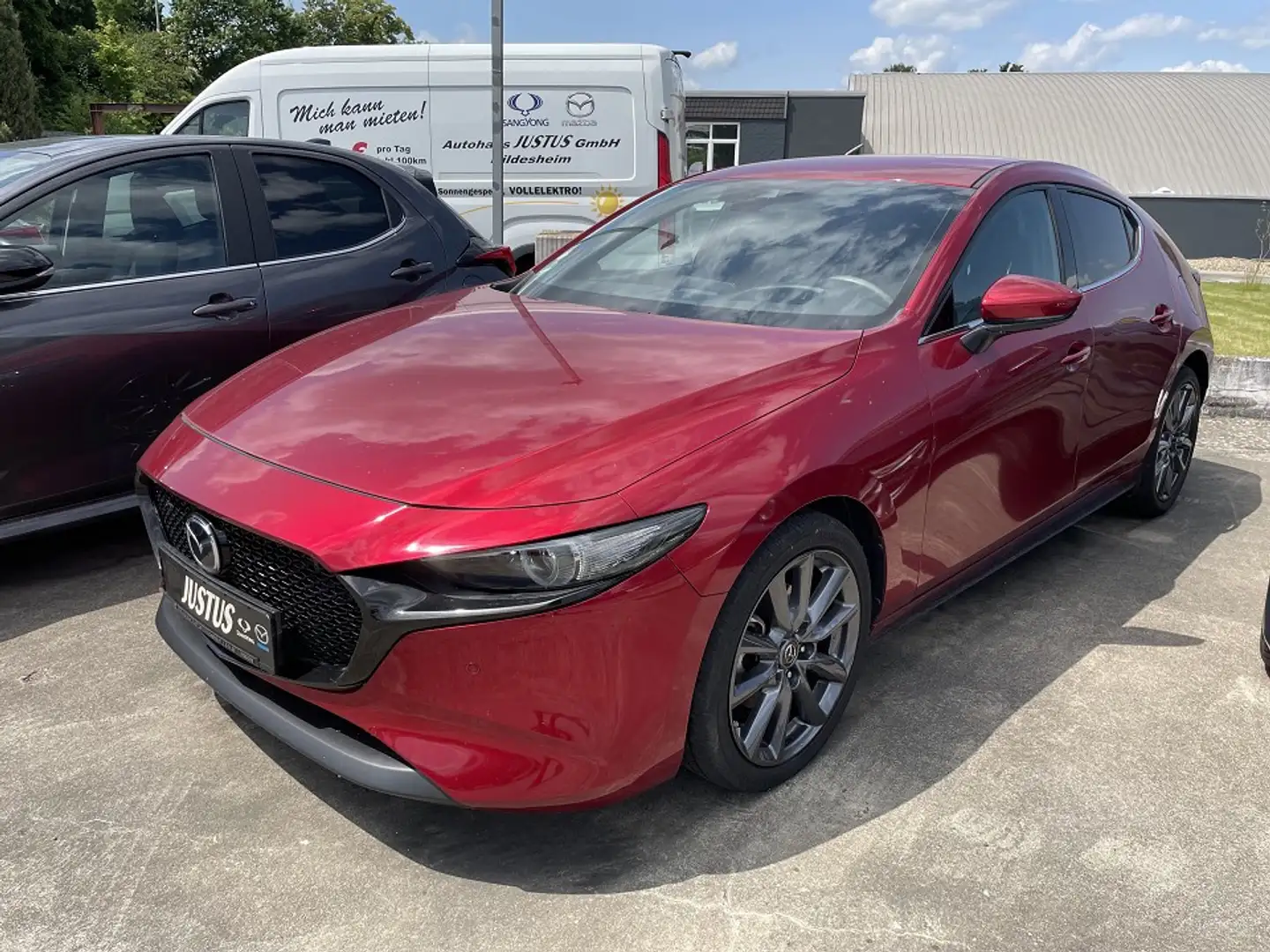 Mazda 3 SKYACTIV-G 2.0 M Hybrid DES-P., ACT-P., Bose, Lede Rot - 1