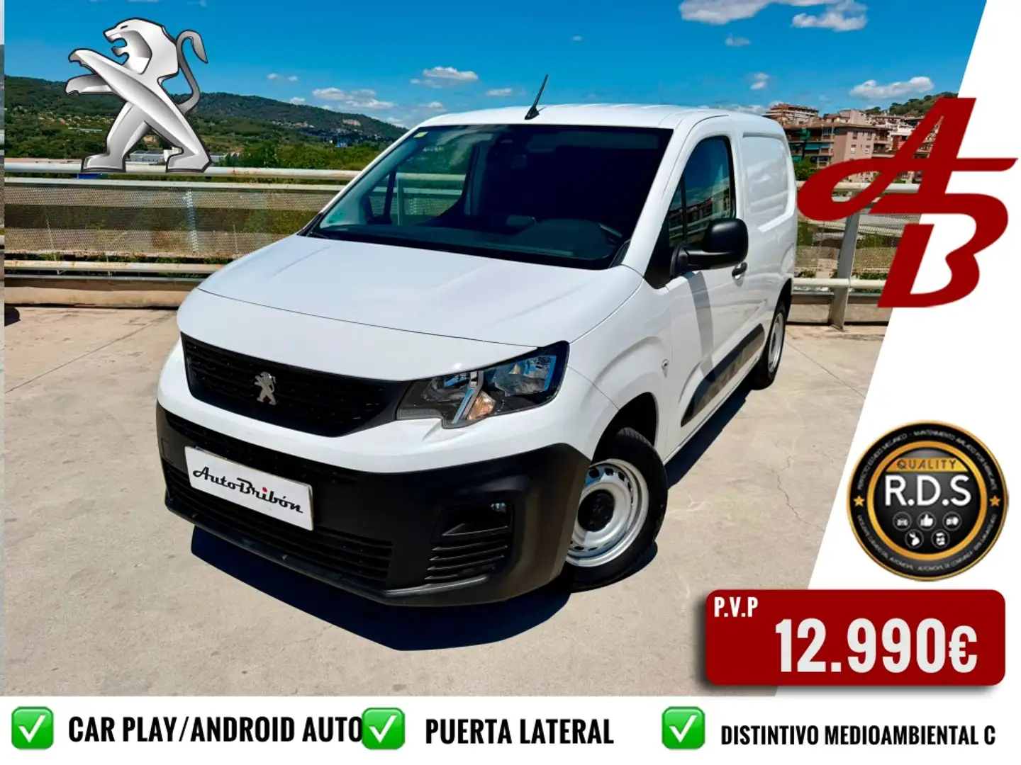 Peugeot Partner 1.5BlueHDI S&S Asphalt Standard 600kg 100 Blanco - 1