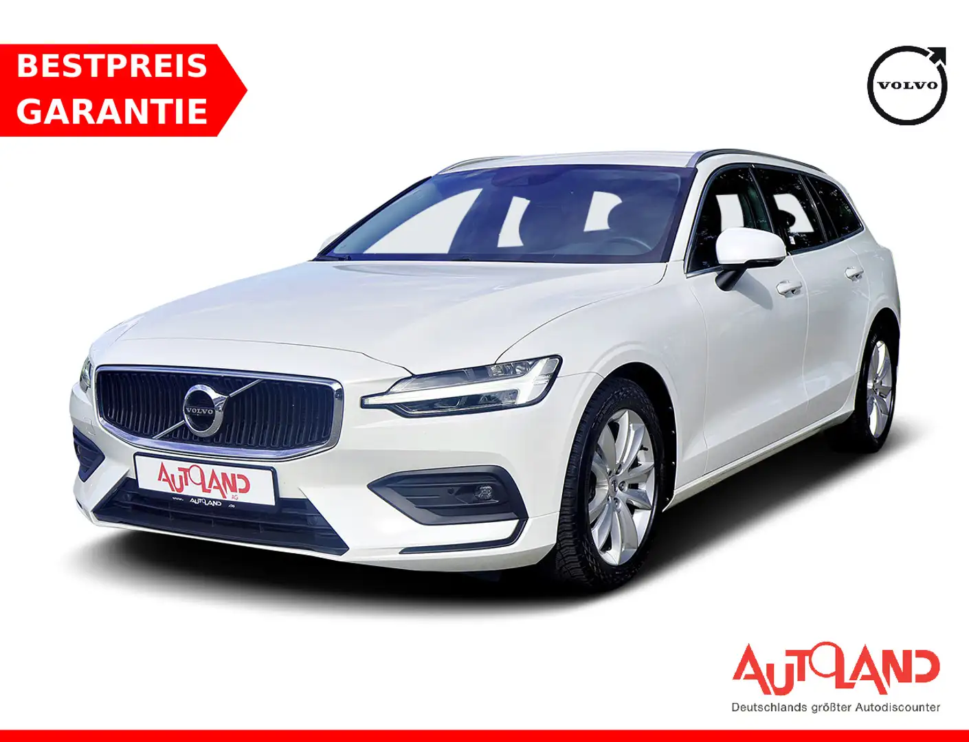 Volvo V60 Kombi 2.0 Momentum Pro LED Navi ACC Kamera Weiß - 1