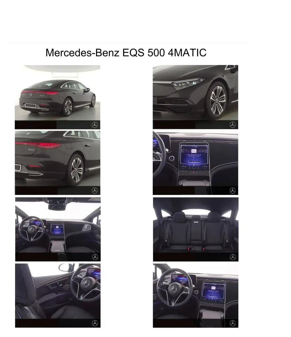 Mercedes-Benz EQS EQS 500 4Matic 108,4kWh Aut. Schwarz - 2
