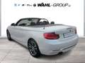 BMW 220 d CABRIO SPORT LINE AUT NAVI PROF LEDER ALARM GRA Weiß - thumbnail 11