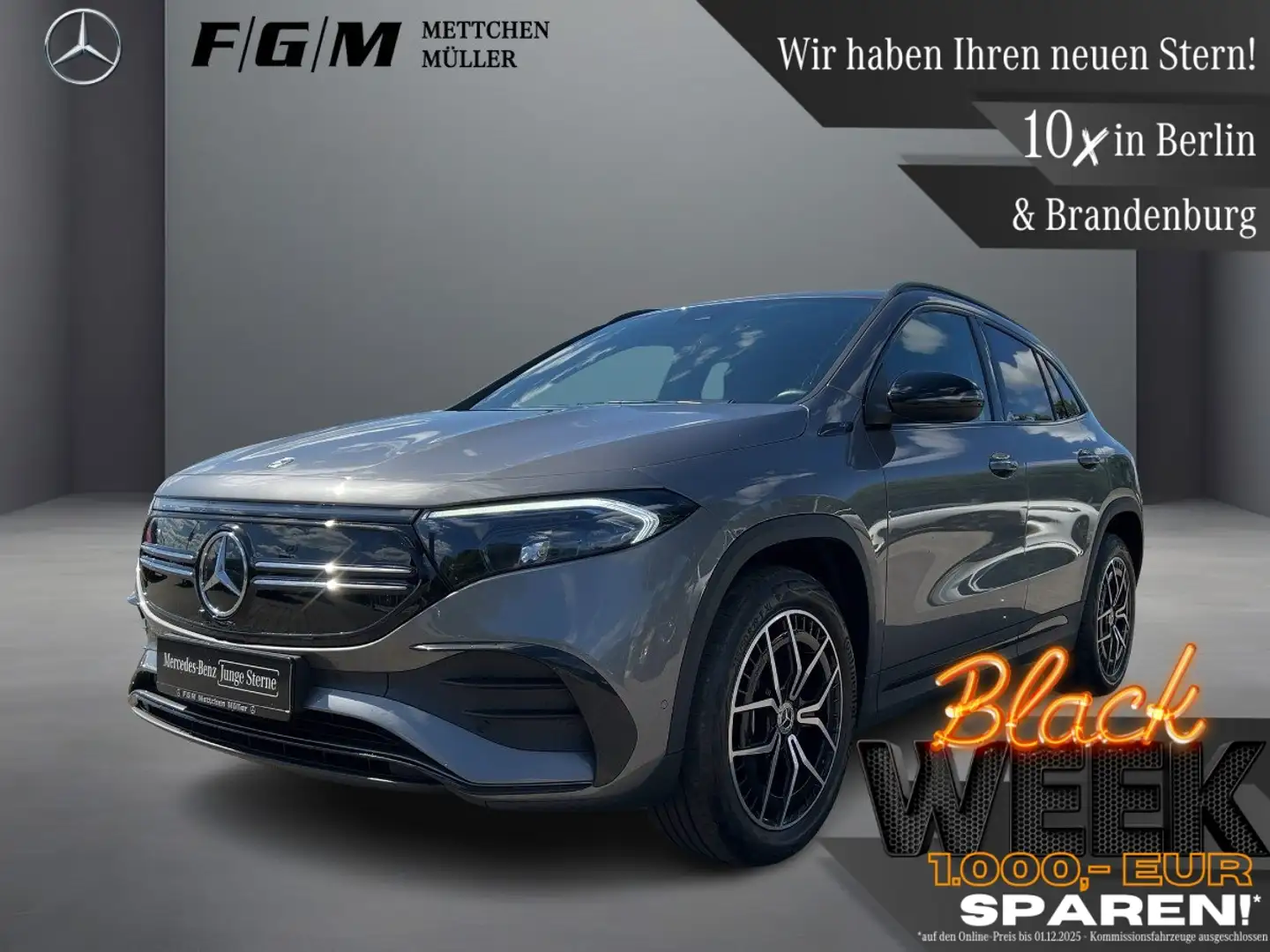 Mercedes-Benz EQA 250 AMG Line KeyGo|TWA|AHK|Night|Sitzhz Grau - 1