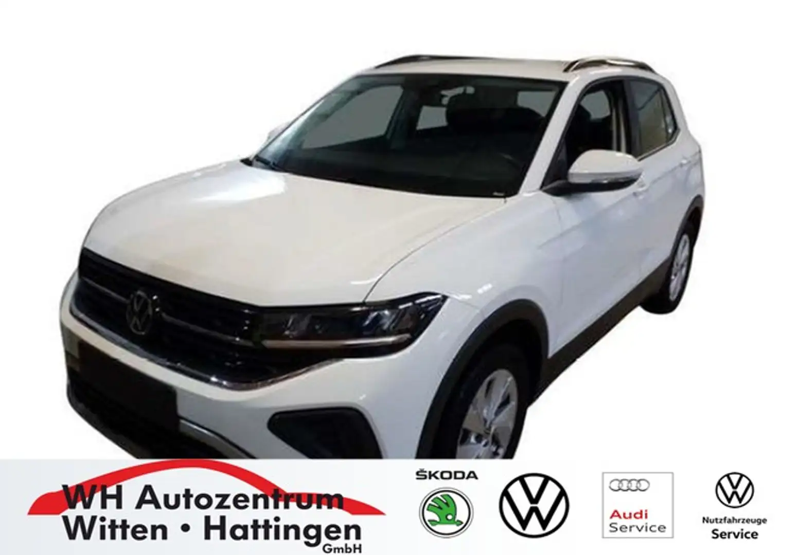 Volkswagen T-Cross 1.0 TSI Life NAVI AHK GJ-REIFEN LED PDC SITZHZG... Weiß - 1
