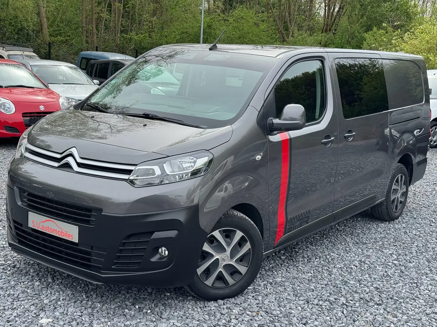 Citroen Jumpy 2.0Hdi LONG 6 PLACES/ 2 Portes Lat/ Navi/ Clim/Pdc Grijs - 1