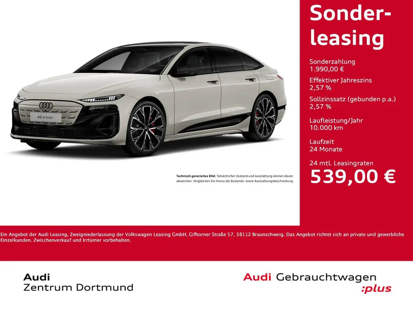Audi A6 e-tron Sportback quattro S LINE PANO B&O LM21 Beige - 1