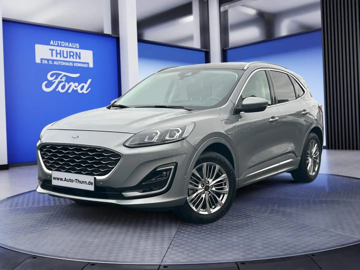 Ford Kuga 2.5 PHEV Vignale #AHK schwenkbar #Pano Argent - 1