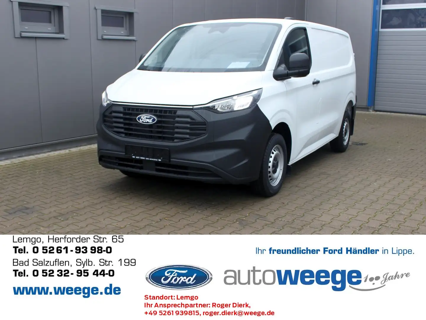 Ford Transit Custom 280 L1 Blanc - 1