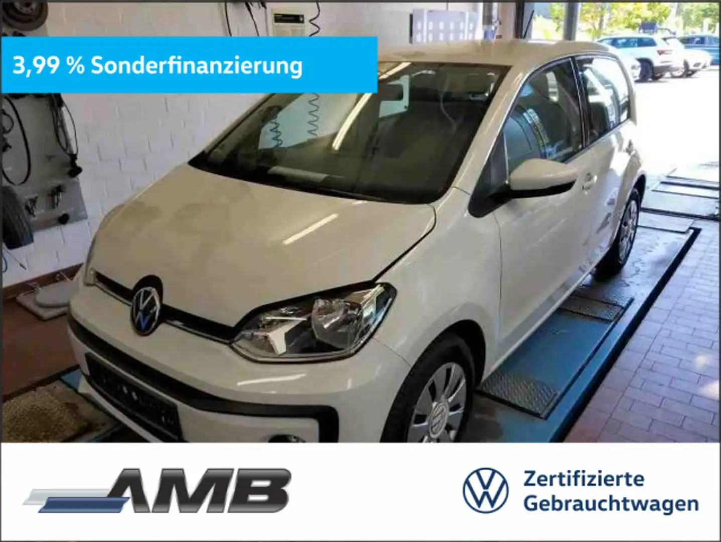 Volkswagen up! eco up! 1.0 CNG Navi/FAP/Sitzhzg/RFKamera/4Türen Weiß - 1