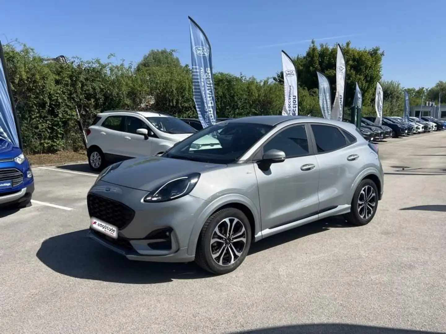 Ford Puma 1.0 EcoBoost 125ch mHEV ST-Line 6cv Gris - 1