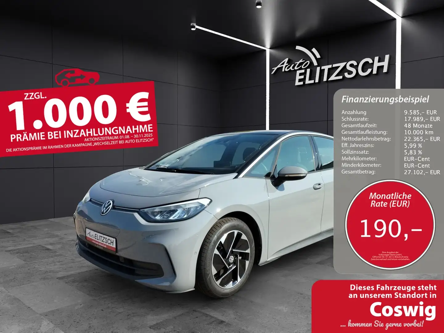 Volkswagen ID.3 Pro LED Navi ACC RFK SH Grau - 1